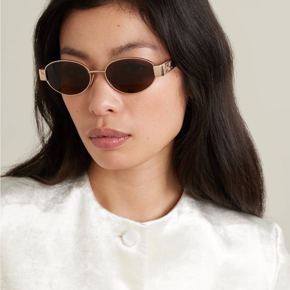 Celine Rose Gold, Brown lense Sunglasses